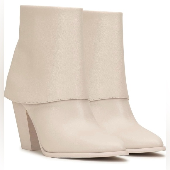 Jessica Simpson Womens Coulton Fold-Over Ankle Boots Sz 11 Color Chalk - Picture 1 of 11